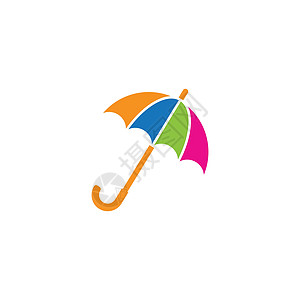 雨伞标志 vecto天气季节商业下雨太阳标识收藏白色遮阳棚黑色图片