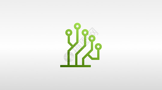 白背景中分离的电路板Logo设计概念矢量数据硬件互联网网络艺术木板标识母板公司电路图片