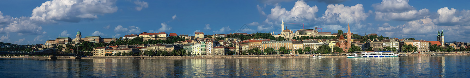 匈牙利布达佩斯的多瑙河房子建筑旅行历史首都反射景观城市联盟建筑学图片