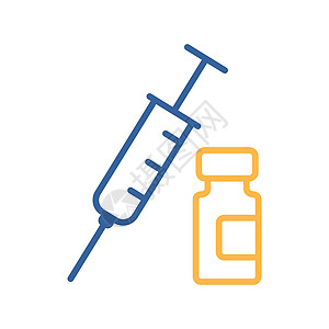 医用安瓿和注射器矢量 ico医疗免疫液体医院科学插图药店疫苗治疗实验室图片