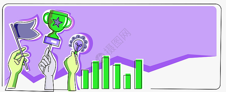握手掌旗 为实现目标而奋斗 用图栏庆祝成功的理念和奖杯灯光 棕榈带新观点 目标和成果的标志商务成就愿望银行业营销商业套装领导创造图片