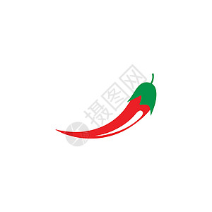 热辣辣椒标志蔬菜农场插图植物菜单餐厅香料美食商业食物图片