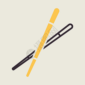 中国筷子棒矢量 ico菜单插图用具寿司刀具午餐美食餐厅食物配件图片
