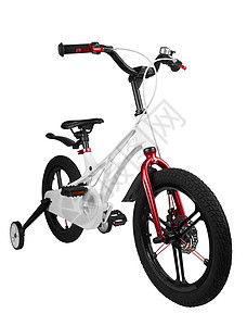 儿童自行车白色齿轮橡皮踏板玩具孩子气驾驶速度训练孩子图片