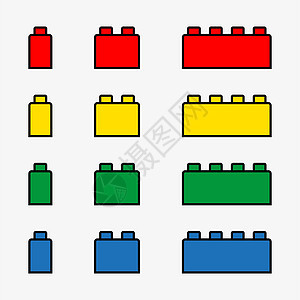 2D 矢量玩具建筑构件集图片