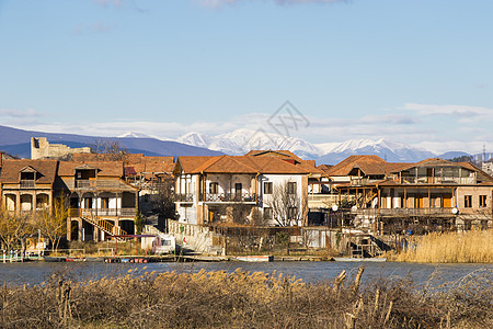 乔治亚老有名的小镇Mtskheta 老房子旅行目的地城市旅游历史宗教吸引力纪念碑地点游客建筑路面图片