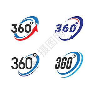360度全景360 视图徽标几何学比率旋转插图圆形服务徽章数学旅游技术插画