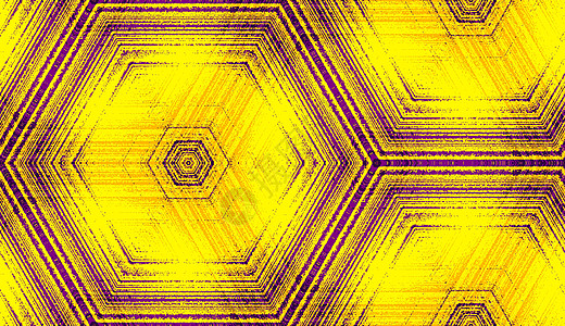 黄色和紫紫色的无缝抽象几何纹理模式图片