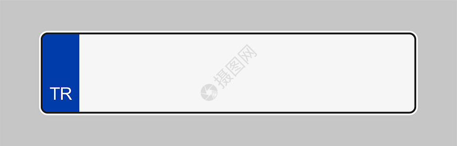 土耳其病媒模板的汽车车牌牌照图片