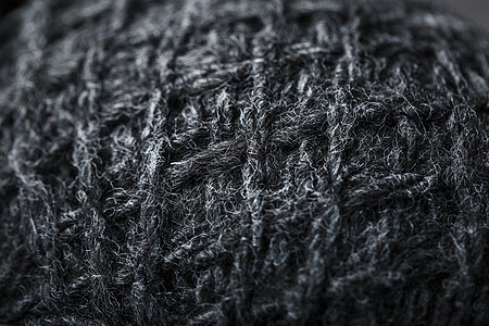 天然羊毛的灰色线 全屏紧闭编织白色细绳纤维帆布工艺衣服针织品条纹纺织品图片