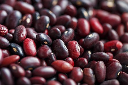 一粒红豆种子的特写镜头 豆类的质地 特写红豆背景 红豆种子谷物水果小豆画幅营养植物粮食团体蔬菜豆子图片