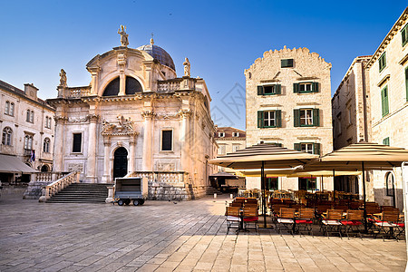 Dubrovnik 圣布拉修斯教堂和杜布罗夫尼克街面图片