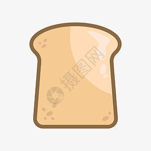 切片面包面包 烤面包早餐路口图标图片