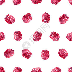 白色背景的粉红草莓莓无缝图案 用于织物 纺织 剪布 包装纸 邀请函等图片