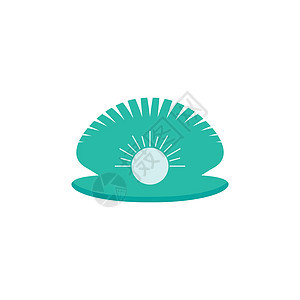 Shell 徽标插图珠宝装饰品海鲜美食蜗牛热带餐厅菜单牡蛎奢华图片