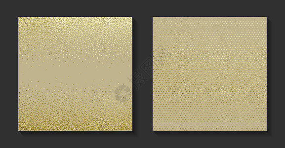 金色奢侈品背景设置 典型矢量插图材料闪光打印反射元素金属青铜卡片合金奢华图片