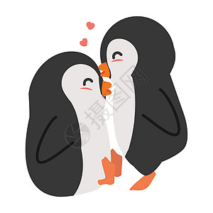可爱的企鹅 有心有心图片