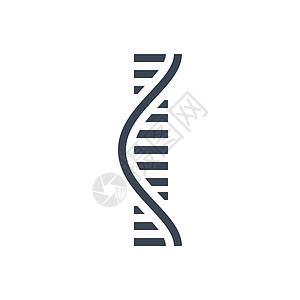 rnaRNA 相关矢量 glyph 图标科学生物螺旋化学药品基因标识生物学细绳基因组插画