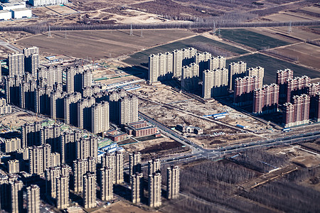 从飞机上看到中国住房区和北京住宅区的情况房地产居住区摩天大楼旅行城市景观航空街景建筑观光图片