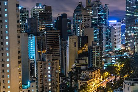 香港特别行政区摩天大楼夜景图香港特别行政区城市景观高层建筑写字楼机车景点办公室办公建筑群商业图片