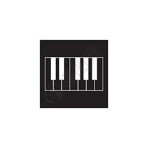 复古 钢琴钢琴标识音乐键盘横幅海报插图娱乐钥匙音乐会艺术笔记插画