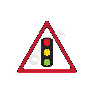 灯光交通图标红色路口控制红绿灯运输信号安全警告速度禁令图片