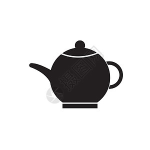 茶壶图标餐具插图喷口标识制品饮料液体茶碗咖啡店杯子图片