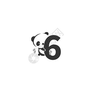 6号标识插图后面的熊猫图标图片