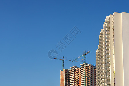 多层房子 塔吊工地建筑公司物业背景房地产抵押贷款 投资建设公寓建设建设 新建建筑物业图片