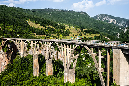黑山高架桥塔拉峡谷风景旅游森林场景旅行岩石国家公园图片