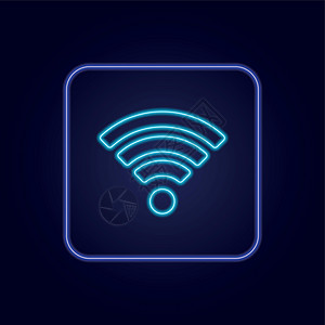 美丽的时尚色彩多彩的无线wifi 图标 - 矢量图片