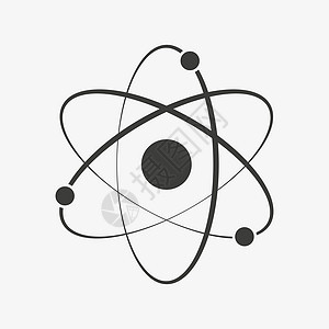 Atom 矢量图标白背景图片