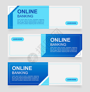向在线银行用户提供网络标标语设计模板图片