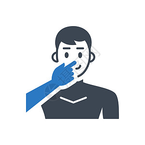 避免面部触碰相关矢量的淋巴图标流感感染手指风险说明字形卫生鼻子肺炎疾病图片