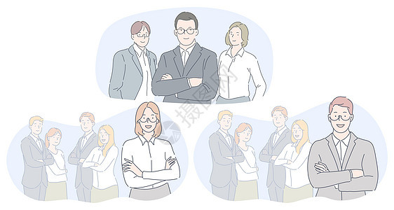 团队工作 领导才能 业务概念营销风暴金融商务头脑领导者商业团体卡通片讨论图片