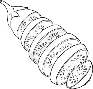 手绘线茄子 孤立在白色背景上的矢量图解 农场 新鲜 生态蔬菜艺术品 用茄子涂色插图农业厨房小吃桌子营养叶子植物水果收成图片