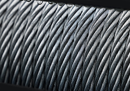 金属有线绞索 钢绳绞索近近身 背景强健救援越野保险杠滚动工程合金运输螺旋技术机械图片