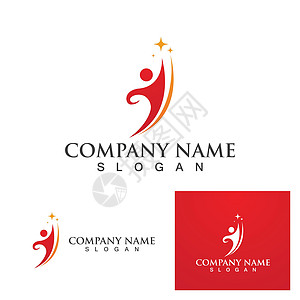 Star Logo 模板矢量生物瑜伽健康叶子商业活力品牌平衡男人徽章图片