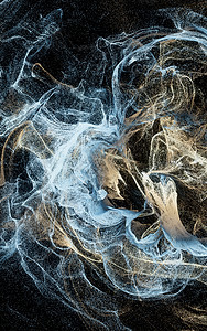 流粒子 波形背景 3D转化飞溅蓝色颗粒剂流动材料火花青色爆炸性灰尘奢华图片