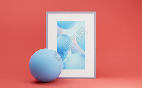 柔软的球和装饰图片 3D放大软垫童年卡通片蓝色娱乐柔软度曲线气泡渲染圆圈图片