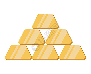 Gold 图标 白色背景上的矢量符号经济学插图投资酒吧储蓄宝藏金子商业银行业奢华图片