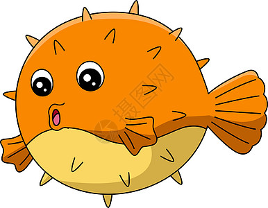 海洋中钚鱼 Cartoon 剪贴板插图图片
