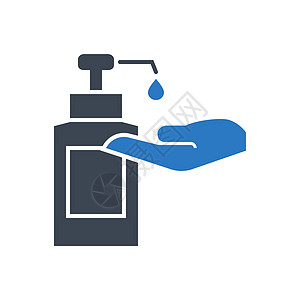 与卫生净化剂相关的矢量甘白图标手液药品防腐剂瓶子卫生健康消毒剂字形感染肥皂图片