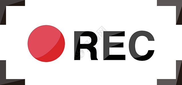 REC 视频录制图标 矢量图片