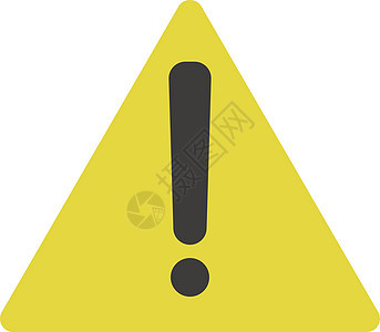 警示符号表示警告或危险 感叹标记 矢量图片