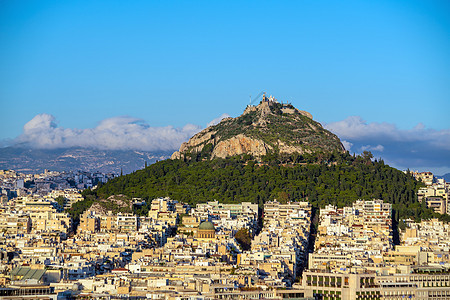 雅典市下城城市天际 城市风景图片