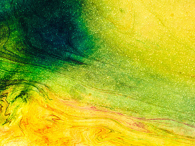 抽象绘画 线性元素与起伏的元素形成波浪形状 金黄色绿色蓝色的色调创造力奢华墨水音乐墙纸艺术海浪灯光插图背景图片