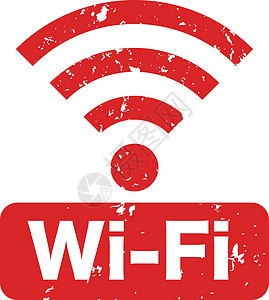 模糊 Wi-Fi 图标 看起来像一个邮票图片