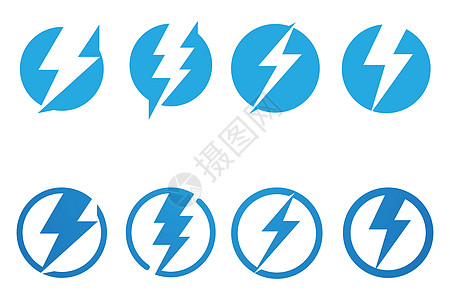 闪电闪光标和符号活力电压品牌电工艺术收费力量震惊速度电池图片