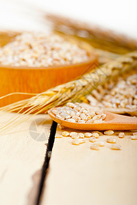 有机小麦谷物植物木头粮食饮食勺子收成营养麦芽稻草食物图片
